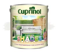 AOC24 Garden Fence Shade Paint - Exterior Wood Paint for Sheds, Fences - Water-Based, Quick Drying 1 Hour - Use on Wood, Terracotta, Stone, Brick - Outdoor Garden (White Daisy, 2.5 Liters)