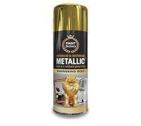 AOC24 - Metallic Shimmering Gold Spray Paint 400ml - Multipurpose Aerosol Spray Paint Shimmering Gold - Gloss Finish Use On Metal, Wood, Plastic, Furniture - Spray Paint Interior Exterior (1)