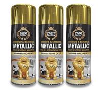 AOC24 - Metallic Shimmering Gold Spray Paint 400ml - Multipurpose Aerosol Spray Paint Shimmering Gold - Gloss Finish Use On Metal, Wood, Plastic, Furniture - Spray Paint Interior Exterior (3)