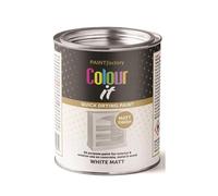 AOC24 White Matt Paint 300ML, Smooth Matt Finish, Multi-Surface Quick Drying, Durable Long Lasting, UV Protected Paints For Wood, Metal, Plastic, Interior & Exterior Adhesive Paint, DIY Color Tin (3)