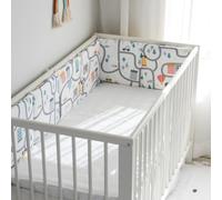 Aocase Bed Rail for Toddlers Kids, Cot Liner Headboard Bumper Padded Side Protectors Protect All Round Crib Rail Cover Baby Bed Baby Boys Girls Nursery Breathable Crib Bed Liner Bumper,NO03