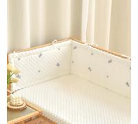 Aocase Bed Rail for Toddlers Kids, Cushion Side Protectors Guard Safety Rail Bedside Protection Bed Cot Liner Headboard Bed All Round Surrounds, Fall Protection Bed Parent's Bed,G08,120×28cm