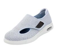 Aocase Bunion Shoes for Women Diabetic Mens Shoe Swollen Feet Easy Top with Extra Wide Fit Trainers Men Walking Slippers,Grey,42 EU