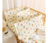 Aocase Cot Bumper & Toddler Bed Guard Set, Fall Protection Bed Parent Bed, Cushion Side Protectors, Adjustable Baby Headboard Protector for Cot Bedside Protection,NO01,100×28cm