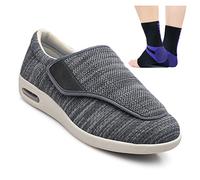 Aocase Diabetic Shoes for Swollen Feet Elder Shoes Men Women Swollen Feet Obese Shoes Extra Wide Health Shoes Preventive Shoes Orthopedic Walking Shoes for Arthritis Swollen,Dark gray,42 EU