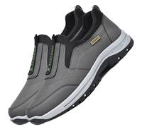 Aocase Diabetic Trainers for Men Extra Wide Fitting Walking Shoes Mens Trainers Running Shoes Sport Outdoor Fitness Sneakers Lightweight Casual Jogging Shoes,Grey,41/255mm