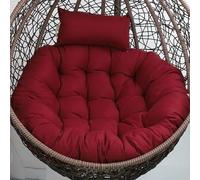 Aocase Egg Chair Cushion with Headrest Pillow, Soft Removable Swing Pad Hanging Chairs, Hammock Chairs Pads, and Hanging Basket Cushions Replacement for Outdoor Indoor,NO09,120cm