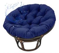 Aocase Large Round Egg Chair Cushion Only Replacement Waterproof Papasan Cushion Pad Thick Support for Egg Chair Hanging Basket Seat All-Weather Indoor Outdoor Garden Lounge Mat,NO11,50×50cm