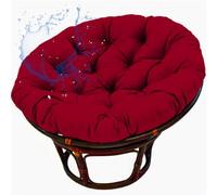 Aocase Large Round Egg Chair Cushion Only Replacement Waterproof Papasan Cushion Pad Thick Support for Egg Chair Hanging Basket Seat All-Weather Indoor Outdoor Garden Lounge Mat,NO03,120×120cm