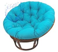 Aocase Large Round Egg Chair Cushion Only Replacement Waterproof Papasan Cushion Pad Thick Support for Egg Chair Hanging Basket Seat All-Weather Indoor Outdoor Garden Lounge Mat,NO15,120×120cm