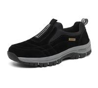 Aocase Men's Slip On Loafers Trainers Men's Slip On Loafers Trainers Running Shoes Casual Walking Shoes Lightweight Breathable Anti-Slip Fashion Sneakers,Black,45/275mm