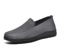 Aocase Mens Slip On Trainers Shoes for Men's with Swollen Feet Men Extra Wide Shoes Diabetic Shoes for Men Extra Wide Width Orthopedic Slip-on Shoes,Grey,44/270mm