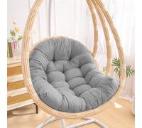 Aocase Premium Egg Chair Cushion Replacement Thicken Padding for Wicker Hanging Basket Chairs Indoor Outdoor Use Garden Patio Soft Thick Swing Padded with Zipper Egg Chair Cushions Only,G01,110×80cm