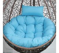 Aocase Swing Chair Cushion Soft Thick Egg Chairs Cushion, Includes Head Pillow Breathable Hammock Chairs Hanging Baskets Machine Washable Perfect for Relaxing in Garden Patio or Living Room,NO01,90cm