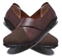 Aocase Women's Diabetic Orthopedic Slip-On Sports Running Shoes, Coffee, 37/235mm