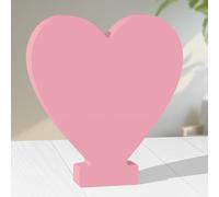 AOCEAN 10 Inch Pink Wood Letters Unfinished Wood Letters for Wall Decorative Pink Standing Letter Sign Board Decoration for Craft Home Party Decor Projects (Love)