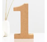 AOCEAN 6 Inch Designable Wood Numbers Unfinished Wood Numbers for Wall Decor Decorative Standing Numbers Slices Sign Board Decoration for Craft Home Party Projects(1)