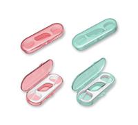 AOCEAN Dental Floss Picks - Travel Floss with Toothpicks - Professional Threader Flossers with 4 Storage Cases - Ideal for Family Hotel and High-Toughness Travel (40Pcs)