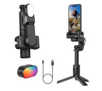 Aochuan M1 Pro Smartphone Gimbal, Video Stabilizer, Selfie Stick & Tripod, AI Body Tracking, Magnetic Light, Portable & Foldable iPhone Android Gimbal for Vlogging, YouTube, Tiktok & Instagram Videos