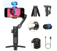 AOCHUAN Smart XPro Ai Smartphone 3 Axis Gimbal Stabilizer For iphone and Android phone video shooting Stabilizer face tracking Smart XPro Ai Black