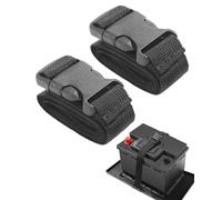 AOCISKA 2Pcs 39 Inch Battery Strap with Buckle, Black Polypropylene Webbing Battery Tie Down Strap, Safely Secures Car, Truck, Boat Batteries