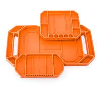 Aocoom 3pcs Large Non-Slip Flexible Silicone Tool Tray, Mechanic Tool Mat, Tool Organizer, Tool Storage, Tool Holder, Grip Mats, No Magnets, Christmas Day Gift for Men, Father’s Day Gift