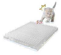 Aocoray 14 Pack Scat Mat for Cats - 16 x 13 Inch Cat Spike Mat with 1 Inch Spike, Cat Repellent Indoor & Outdoor Mat to Deter Cats & Other Animals, Humane Deterrent Indoor Fence