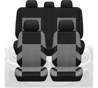 AOCRXL Car Seat Covers for FIAT Panda Hybrid City Cross, Car Seat Dustproof Cover, Seat and Headrest Covers, Auto Seat Protectors, Auto Accessories,5 Seats-Grey
