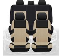 AOCRXL Car Seat Covers for Peugeot GT GTi GT Line 508 5008 3008 208 2008, Car Seat Dustproof Cover, Seat and Headrest Covers, Auto Seat Protectors, Auto Accessories,5 Seats-Beige