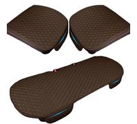 AOCRXL Car Seat Cushion Cover for Ford Focus Fiesta Kuga Fusion Edge ST-Line S-max ST, Anti-Slip Driver Seat Pad, Soft and Breathable Car Seat Cushion, Auto Linen Cushion,C/Brown