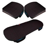 AOCRXL Car Seat Cushion Cover for Infiniti Project Black S/M IV(Y51) G37/FX II/EX 35/EX 37, Anti-Slip Driver Seat Pad, Soft and Breathable Car Seat Cushion, Auto Linen Cushion,E/Black red