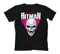 AODBEJP Bret-The-Hitman-Hart-Skull-T-Shirt Black