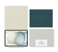 aodd iPad Folio Case for iPad Air 11-Inch M4/M3/M2 (2026/2025/2024), Vegan Leather Magnetic Folio with Apple Pencil Holder, Auto Wake & Sleep, 3-Angle Stand, Microfibre Interior, Taupe Green
