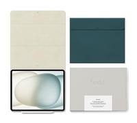 aodd iPad Folio Case for iPad Air 13-Inch M4/M3/M2 (2026/2025/2024), Vegan Leather Magnetic Folio with Apple Pencil Holder, Auto Wake & Sleep, 3-Angle Stand, Microfibre Interior, Taupe Green