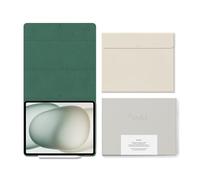 aodd iPad Folio Case for iPad Air 13-Inch M4/M3/M2 (2026/2025/2024), Vegan Leather Magnetic Folio with Apple Pencil Holder, Auto Wake & Sleep, 3-Angle Stand, Microfibre Interior, 10 Two-Tone Colours