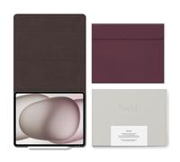 aodd iPad Folio Case for iPad Air 13-Inch M4/M3/M2 (2026/2025/2024), Vegan Leather Magnetic Folio with Apple Pencil Holder, Auto Wake & Sleep, 3-Angle Stand, Microfibre Interior, 10 Two-Tone Colours