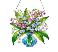 Aodejoy 2D Flat DIY Hanging Diamond Art Kits Double Side Print Single Dide Drill Rhinestone Diamond Art Window Pendants Diamond Art Pendant Home Wall Decoration Crafts-03