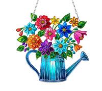 Aodejoy 2D Flat DIY Hanging Diamond Art Kits Double Side Print Single Dide Drill Rhinestone Diamond Art Window Pendants Diamond Art Pendant Home Wall Decoration Crafts-02