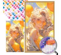 Aodejoy 5D DIY Full Round Drill AB Diamond Painting 45x75cm | Includes AB rhinestones and canvas; 5D round painting; multicolor design; complete tools; ready to frame