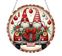 Aodejoy Christmas 2D Flat DIY Special Shape Hanging Diamond Art Kits Diamond Painting Set Rhinestone Diamonds Art Window Pendants Diamonds Pendant Wall Decor for Home & Windows-07