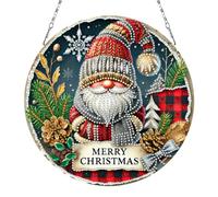 Aodejoy Christmas 2D Flat DIY Special Shape Hanging Diamond Art Kits Diamond Painting Set Rhinestone Diamonds Art Window Pendants Diamonds Pendant Wall Decor for Home & Windows-03