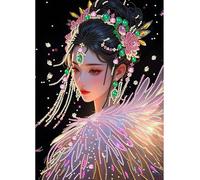 Aodejoy Dress Girl DIY Partial Drill Special Shape Diamond Painting Kit 30x40cm