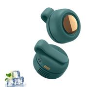 Aodejoy Portable Mini USB Rechargeable Clip-On Fan, 3 Speeds Small Whirlwind Clip Waist Neck Fan, Silent Mini Bladeless Electric Whirlwind Fans, Portable Cooling-Fans for Outdoor Travel (Green)
