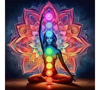 Aodejoy Yoga Lotus Art Full DIY 5D Round Drill 11.81x11.81in