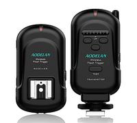 AODELAN Flash Trigger Transmitter and Receiver with Universal Hot Shoe | for Canon, for Nikon, for Olympus, for Panasonic, for Pentax, for Fuji, for Samsung, for Sony