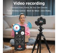 AODELAN Wireless Camera Remote Controllor Shutter Release forNikon Z5 Z30 Z6II Z7II Zfc P1000 P950 Z50 B600 A1000; Replace ML-L7 ML-L7 BLACK