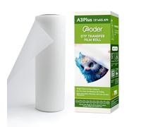 Aoder DTF Transfer Film Roll - 13inch x 65.6ft, Double Side Matte A3 Plus DTF Film, Clear PreTreat PET Transfer Paper for T-Shirts Textile, Hot/Cold Peel DTF Film Roll-to-Roll