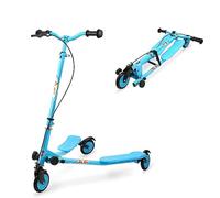 AODI Kids Swing Scooter, 3 Wheels Drifting Wiggle Scooters with Adjustable Height & Foldable for Boys/Girls Ages 5-12 Years