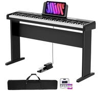 AODSK 88 Key Semi-Weighted Keyboard Digital Piano with 128 Tone,128 Rhythm,20 Demo Song,Piano Lesson,Sustain Pedal