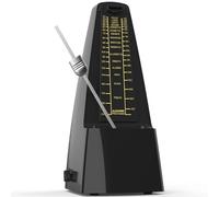 AODSK Mechanical Metronome,Universal Metronome for Piano,Guitar,Violin,Drums and Other Instruments,Standard,Black